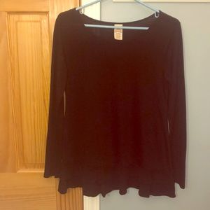 Long Sleeve Black Top